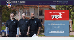 Desktop Screenshot of ninjaplumber.com